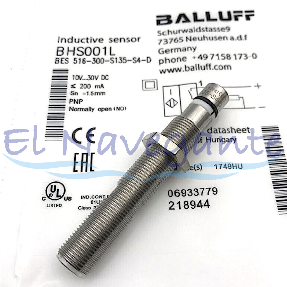 thumbnail image 2 of Balluff BES 516-300-S135-S4-D Proximity Switch – New Original Sensor 2 of 3