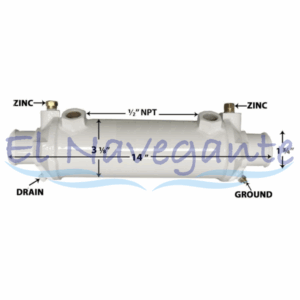 G-3205107036 Intercambiador de calor, para modelos ZF220/ZF280 (Genérico).