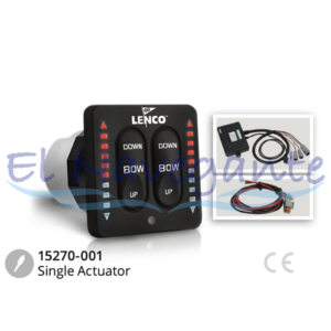 15270-001 Switch con indicador Led para instalacion de actuadores simples.