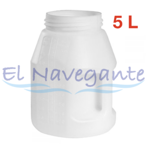 3REL4 Bidón de aceite Profesional Oil Safe con capacidad de 5Litros, sin tapa.