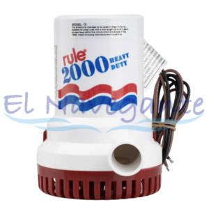 Rule modelo 12, Bomba de achique manual, 24V 2000 GPH.