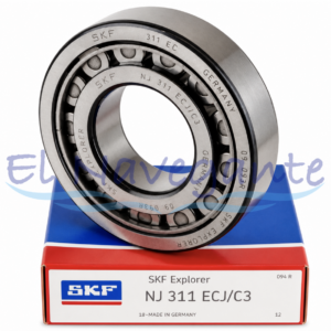 NJ311 ECJ/C3 Rodamiento SKF de rodillos cilíndricos de una hilera.