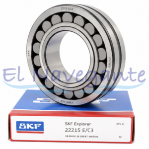 22215 E/C3 SKF Rodamiento autocompensador de rodillos con funciones de relubrificación.