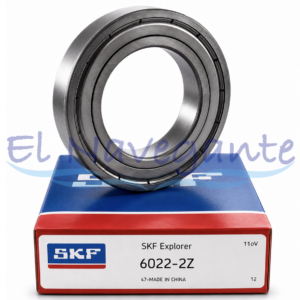 6022-2Z SKF Rodamiento rígido de balines con sellos protectores.