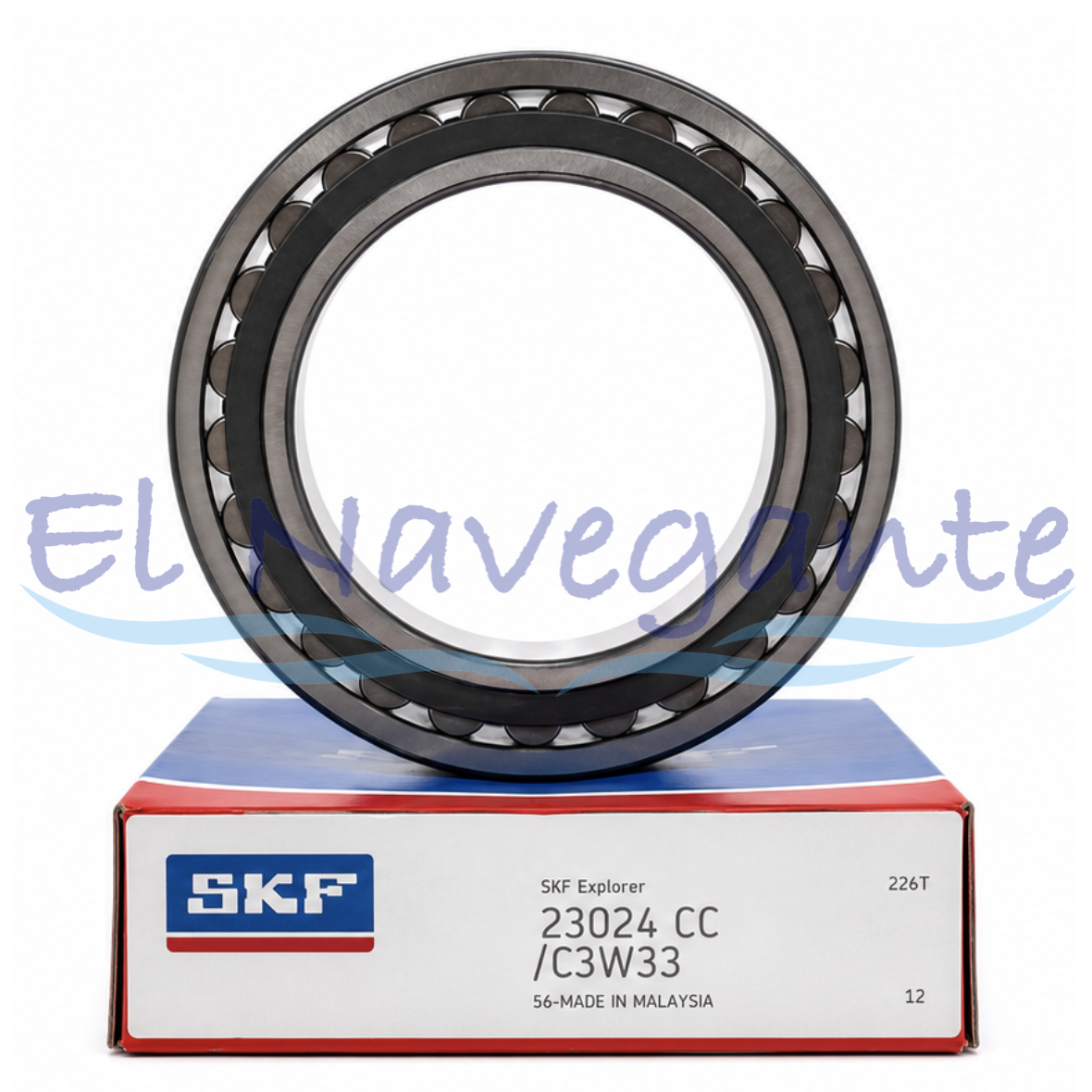23024 CC/C3W33 SKF Rodamiento autocompensador de rodillos con relubrificación.