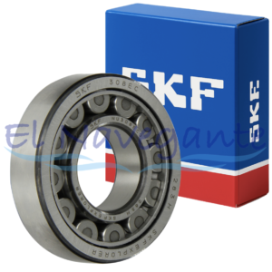 NU308ECJ Rodamiento de rodillos cilíndricos de una hilera SKF, modelo NU.