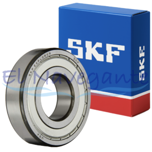 6200-2Z/C3 Rodamiento de bolas de ranura profunda con sello metalico SKF.